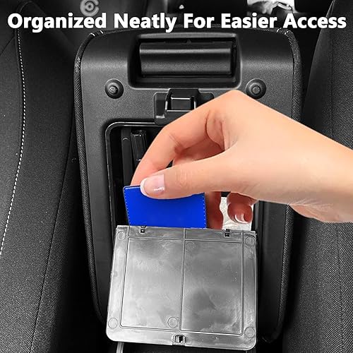 Miniatura 3 de Reposabrazos Caja de almacenamiento oculta para Honda Civic de 11 generación 2022 2023 Bandeja organizadora de consola central ABS Soporte para