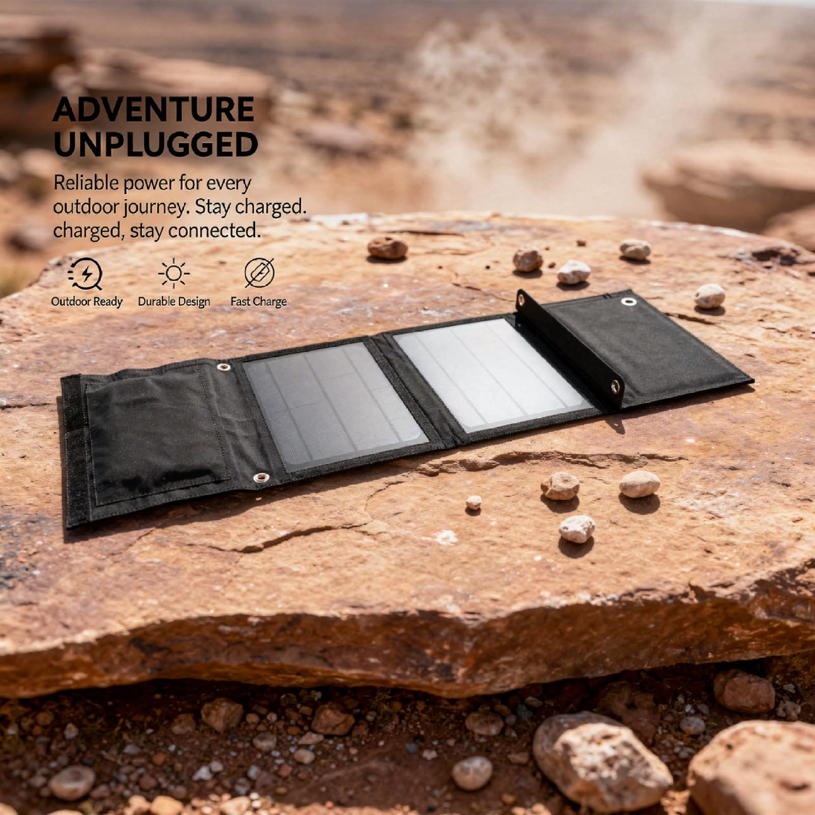 Chargeur solaire pliable 28 W pour téléphones portables et tablettes, panneau photovoltaïque portable en silicone monocristallin pour le camping et la randonnée en plein air