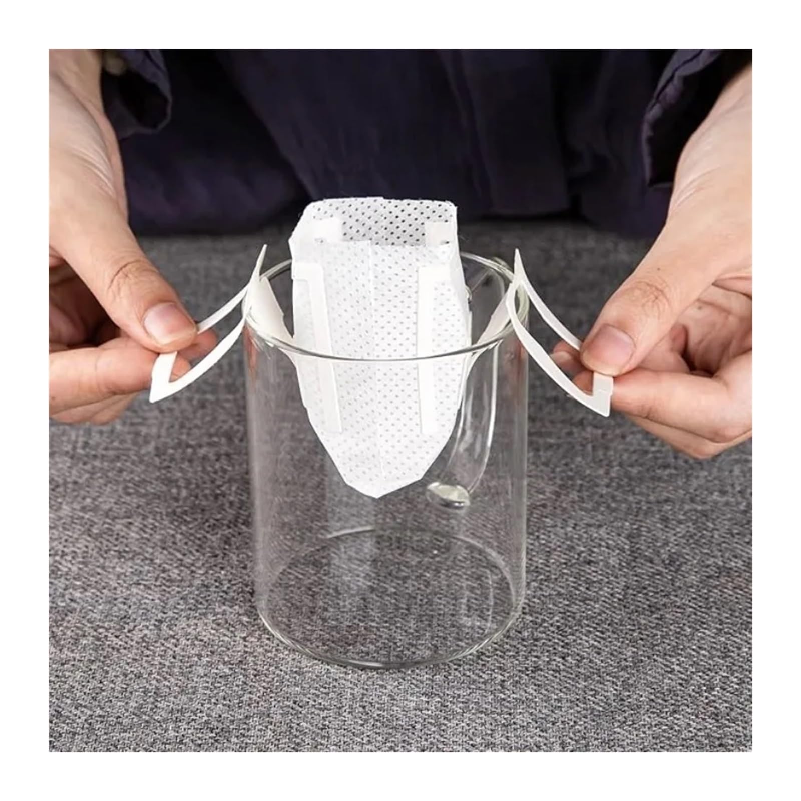 200 Stück Kaffeefilter-Papiertüten, Tragbar, Einweg-Kaffeefilter For Aufhängen(200pcs)