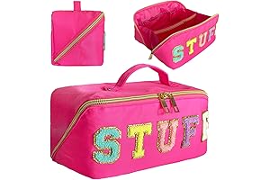 dtbaiyyn: Preppy Bag Stoney Clover Makeup Bag Nylon Cosmetic Bag