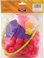 Vista 3 de Creativity Street Pom Pon Kit de Plato de Animal, Búho, 7" x 8" x 1", 1 Kit