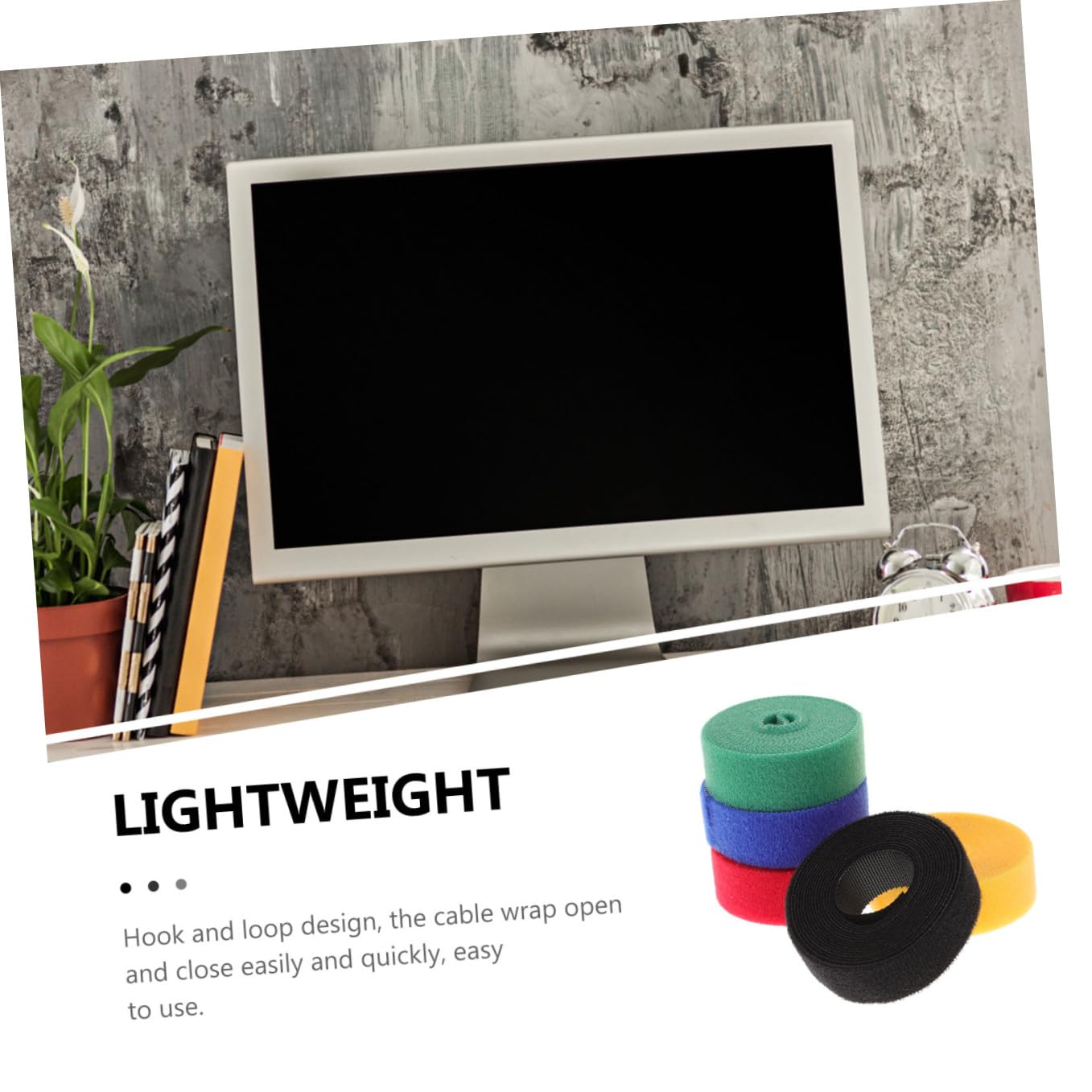 DOITOOL 20rollen Kabel Organizer Selbstklebende Kabelbinder Rot Gelb Blau Grün Und Schwarz Wiederverwendbare Kabelstraps Für Effektives Kabelmanagement Zuhause Büro