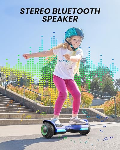 Miniatura 5 de Gyroor Self Balancing Scooter New G13 All Terrain Balancing Scooter with LED Lights & 500W Motor, Self Balancing Off Road with Bluetooth for Kids