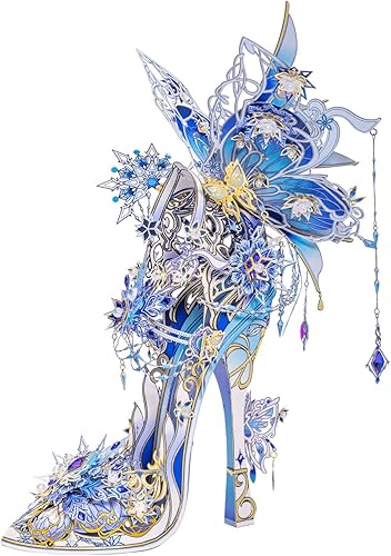 MU Rompecabezas de metal para adultos, zapatilla de cristal de Cenicienta, zapato de Cenicienta, zapatos de cristal de Cenicienta, Disparo de disponible en Yaxa Costa Rica