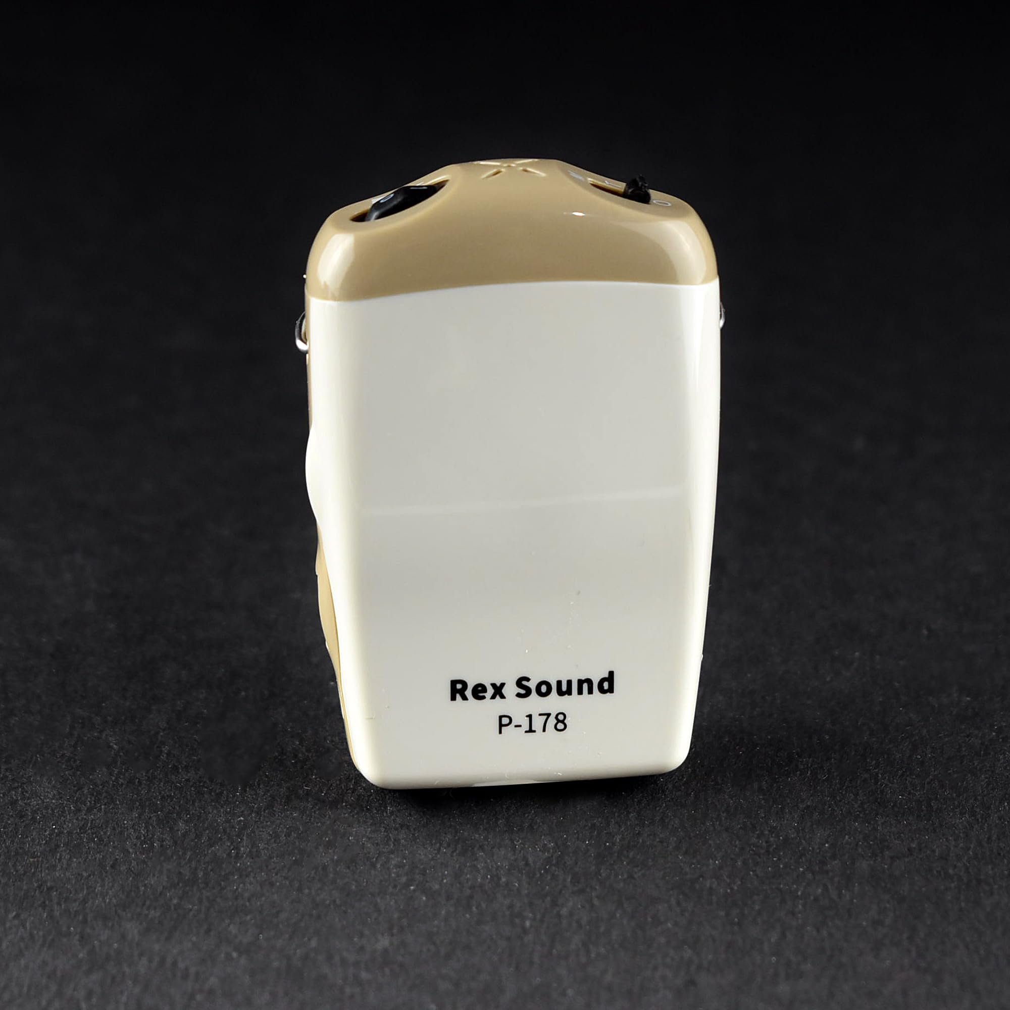 Dishan Super Fit Comfortable Easy to Operate 3Pin cord For Single Ear Rexsound-178 Pocket Model Hearing Aid (Beige)