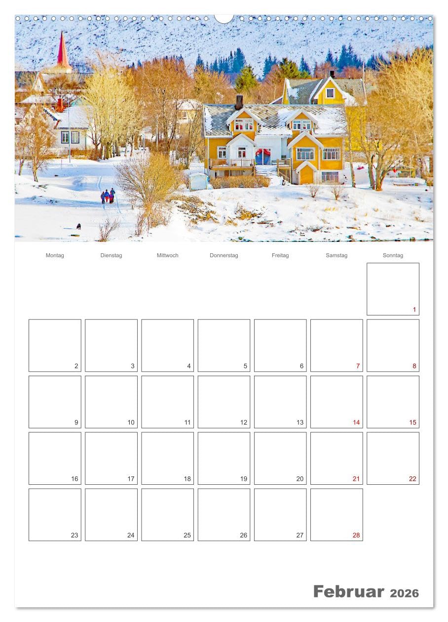 Die Küste Norwegens - Terminplaner (Wandkalender 2026 DIN A2 hoch), CALVENDO Monatskalender: Lofoten und Fjorde - faszinierende und vielfältige Landschaft am Polarkreis. (CALVENDO Orte)