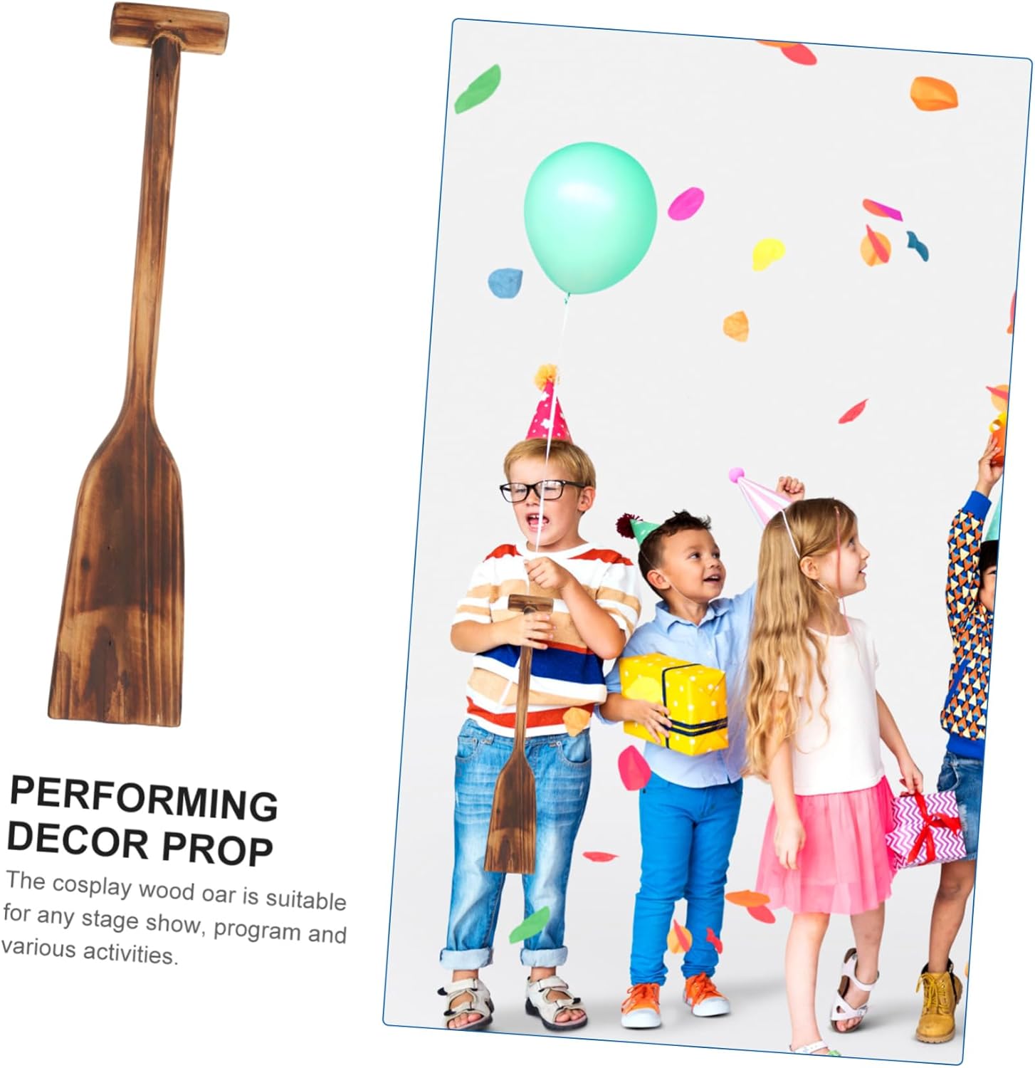 PRETYZOOM Lightweight Cosplay Oar Prop 20.07In Rowing Paddle for Stage Performance and Nautical Wall Decoration