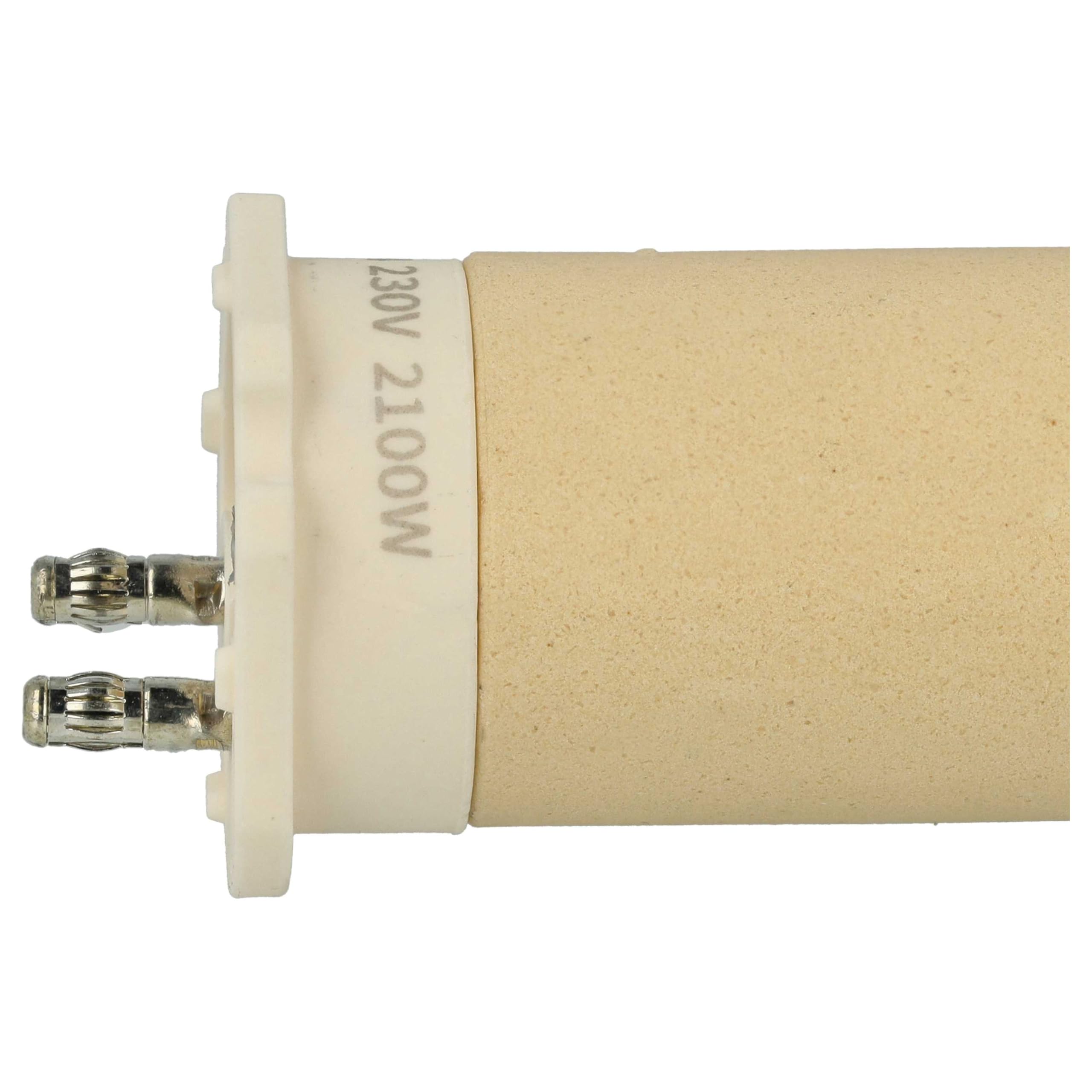 vhbw Elemento calefactor compatible con Leister UNIFLOOR S, UNIPLAN E pistola de soldadura de aire caliente - 2100 W, Cerámica, 3,2 x 9,2 cm