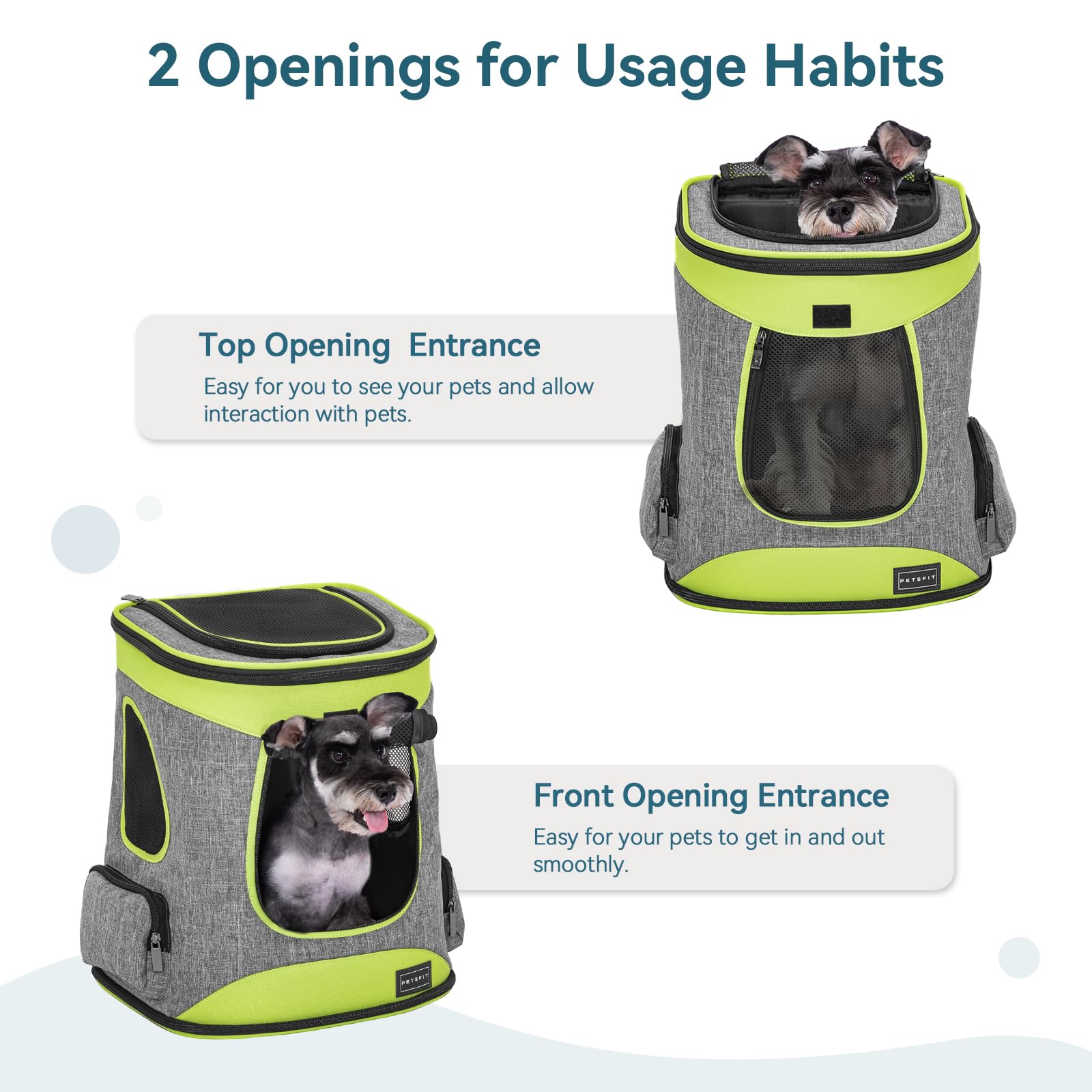 Petsfit Mochila para Perros de hasta 15 Libras