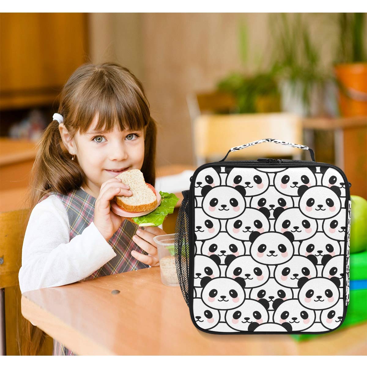 Borsa Termica Per Pranzo A Forma Di Panda, 27x16x17 Cm, Isotermica E Impermeabile, Per Scuola, Lavoro E Picnic