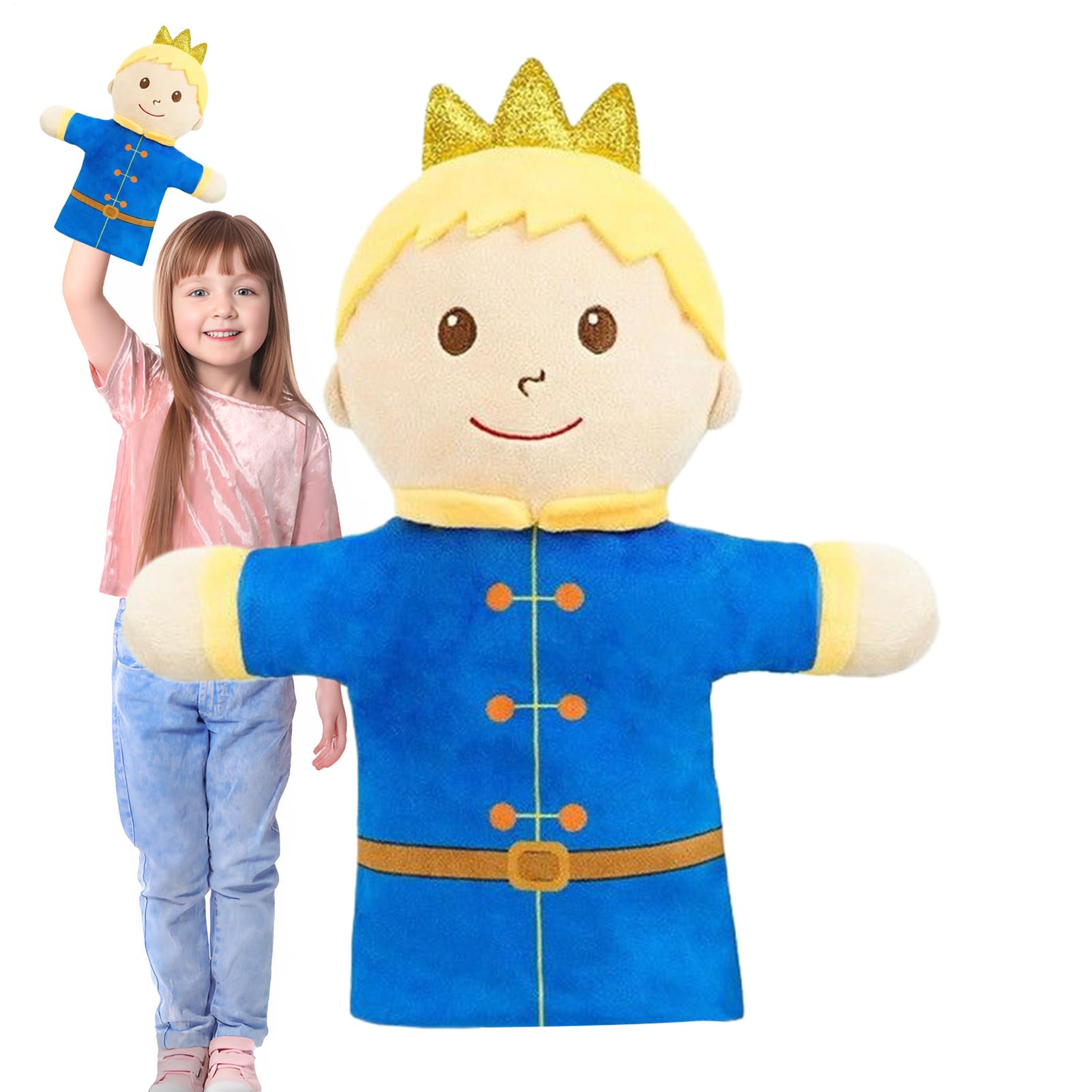 Plush Hand Puppet,Fairy Tale Role Play Hand Puppets | Interactive Toy for Classroom Family Entertainment Storytelling Home Daycare Activities Preschool Education