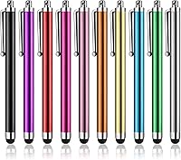 Abiarst 10-Pack Precision Stylus Pens for iPad iPhone Samsung Galaxy Tablets - Universal Capacitive Touch Screens, Glove & Long Nail Friendly