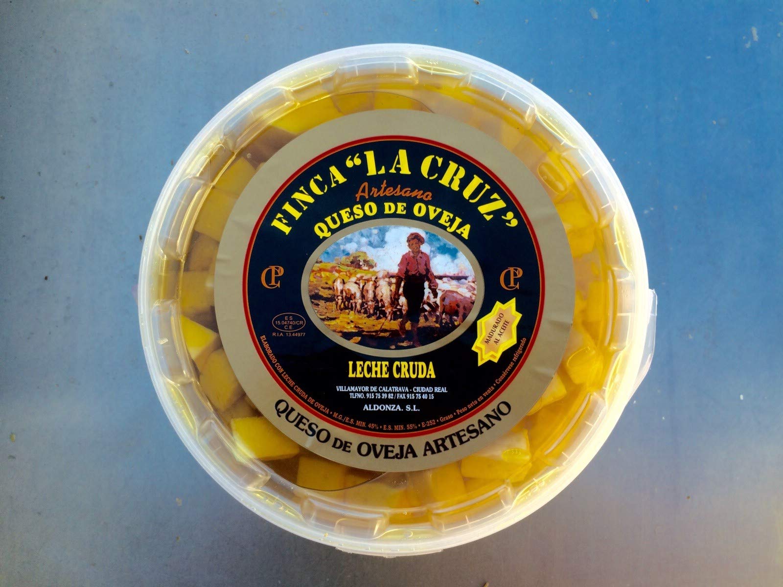 Cubo de Queso en Aceite en Tacos 3 kg