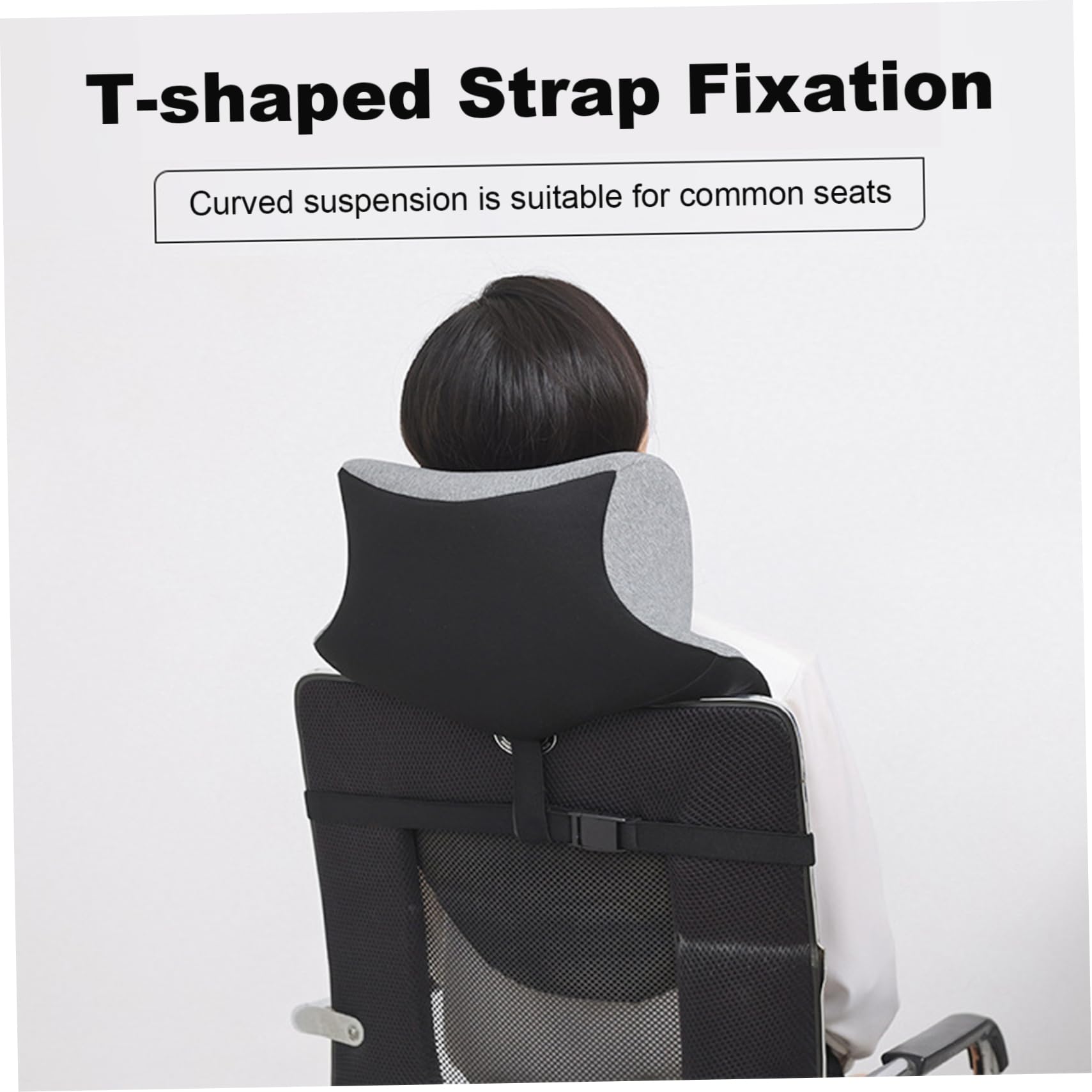Poggiatesta per sedia, Attacco per poggiatesta per sedia da ufficio, Ufficio ergonomico in memory foam, Cuscino di supporto per il collo confortevole per lavoro, auto, divano, aereo, supporto per il