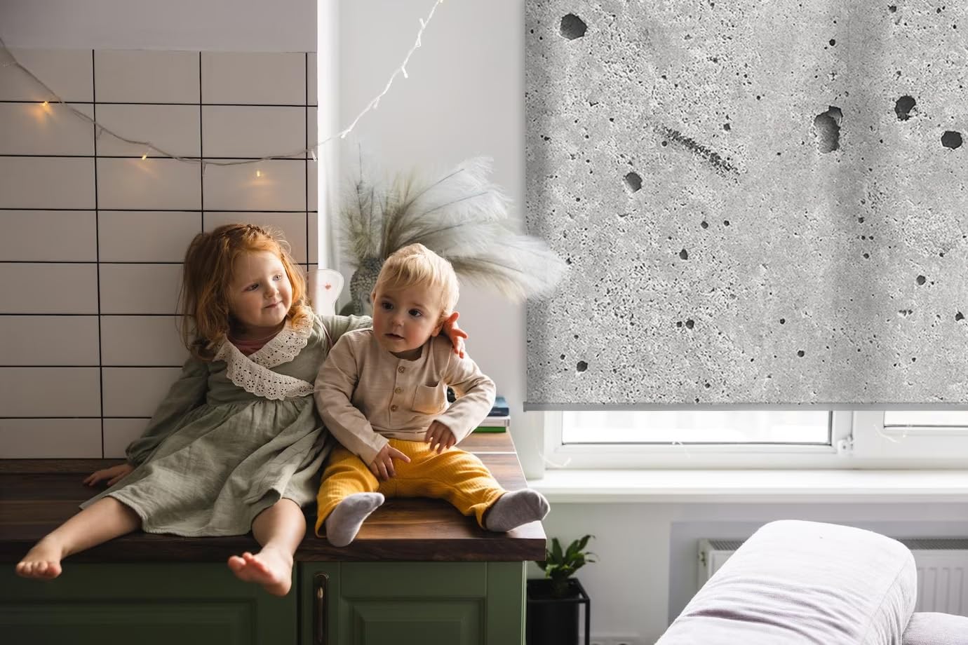 Tulup Oscurecedora De Ventana Persiana - Granito