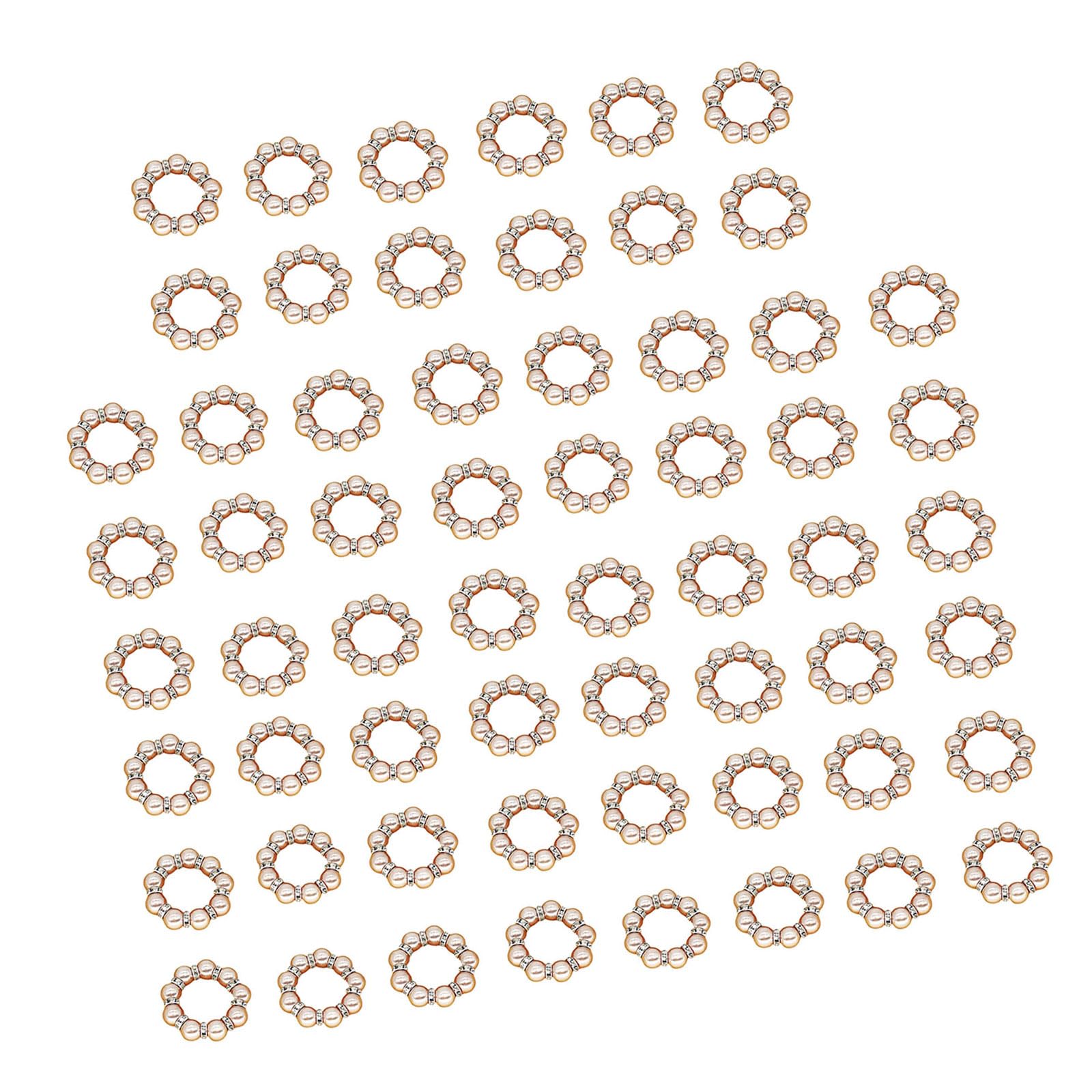 Anneaux de serviette en perles Morain pour des tables de Noël élégantes