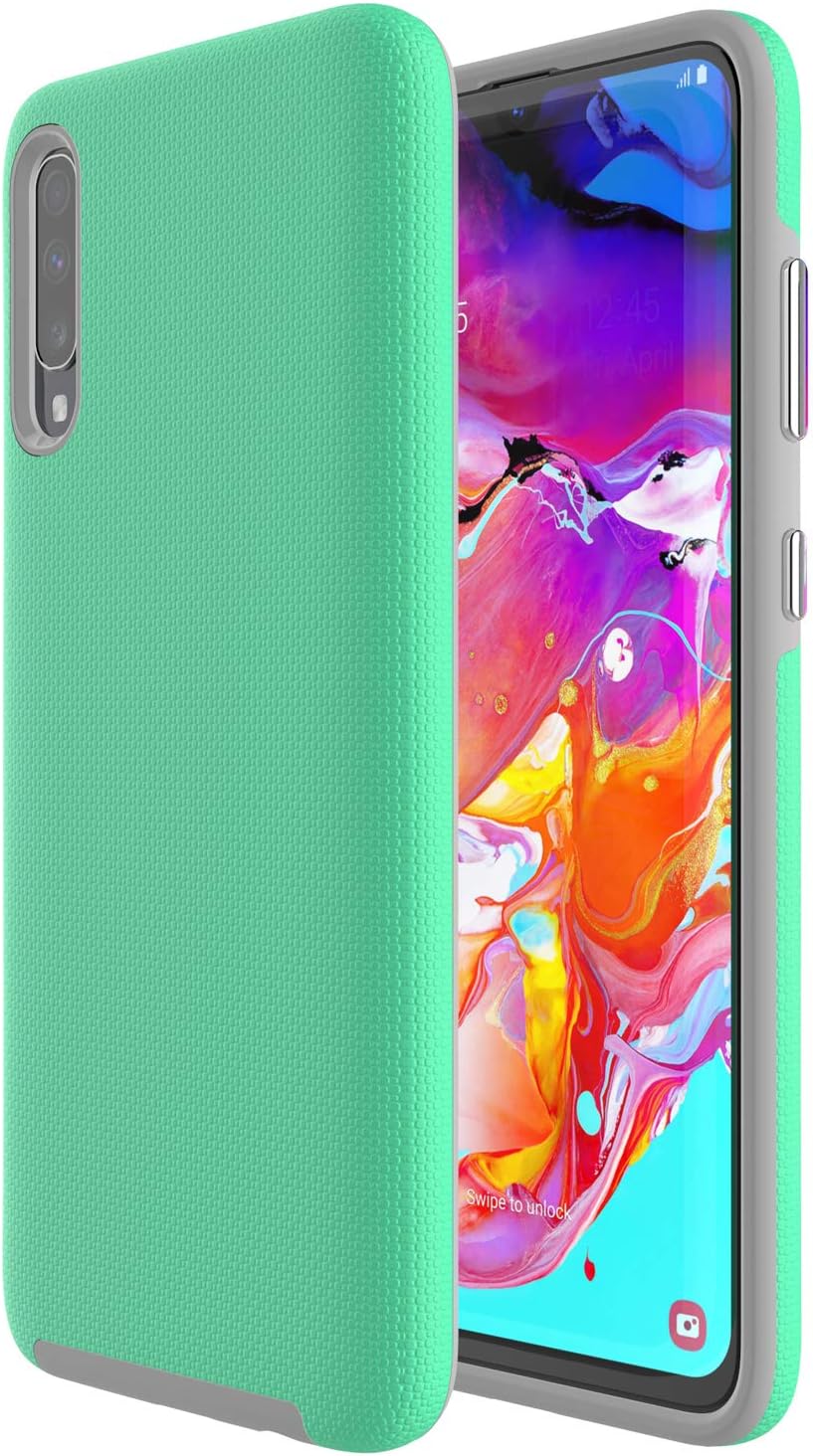 ALDHOFA Samsung A70 Case, Protective Phone Case Cover with Shockproof TPU Frame for Samsung Galaxy A70 - Mint