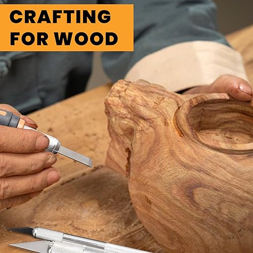 Miniatura 6 de MulWark Exacto Juego de cuchillos Kit de cuchillos para manualidades Kit de 16 piezas de precisión para manualidades con cuchillos afilados