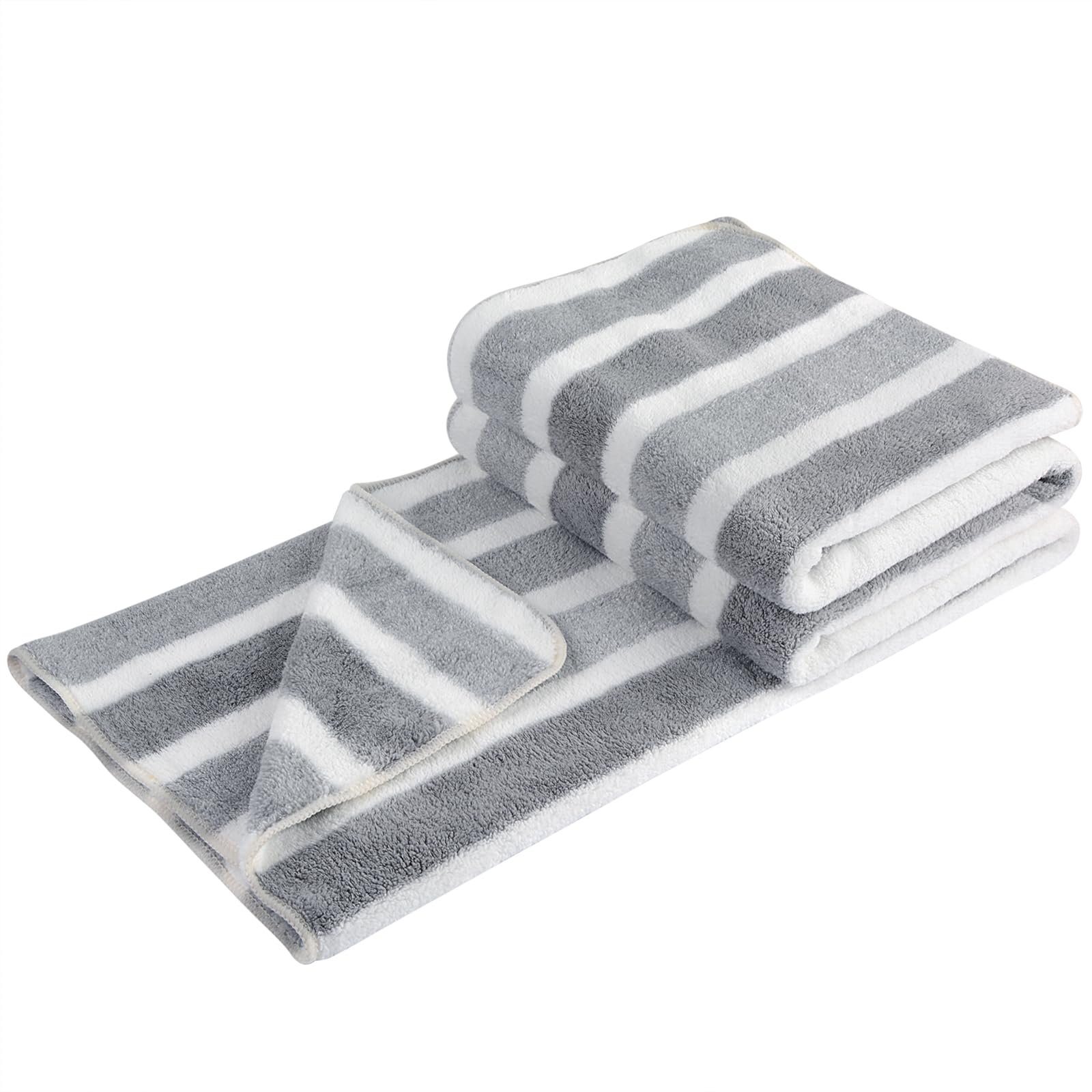 KinHwa Dog Towel Super Absorbent Pet Bath Towel Microfiber Dog Drying Towel for Small, Medium, Large Dogs and Cats 30inch x 50inch 1 Pack Light-Gray