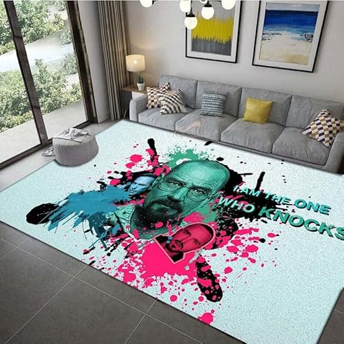 Alfombra Breaking Bad para Sala De Estar, Alfombra Grande para Cama, Alfombrilla Antidrogas, Felpudo para Baño De Marihuana, Envío Directo E10743 90X150Cm