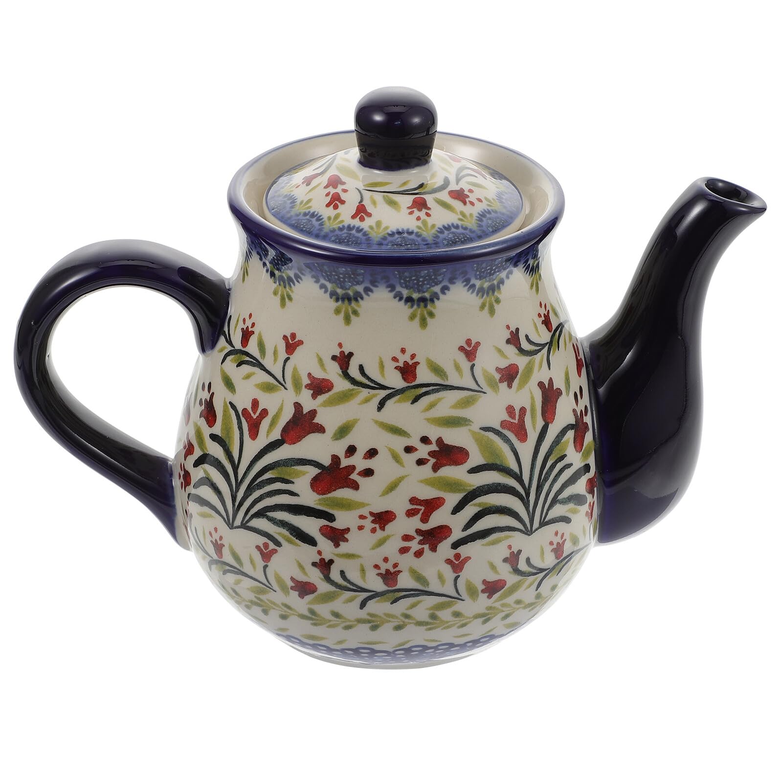 Teiera in Ceramica Manico Ergonomico, Pratica per Casa, e Decorativa