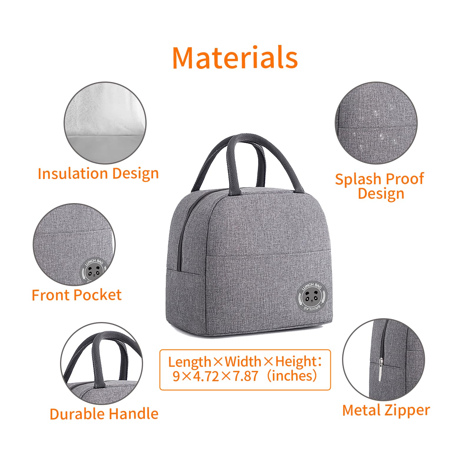 Caja Bento japonesa, lonchera de 2 capas, contenedor de almuerzo de preparación de comidas con tapa de tabla de cortar de bambú, bolsa, cubiertos, divisor, lonchera Bento para niños y adultos, gris
