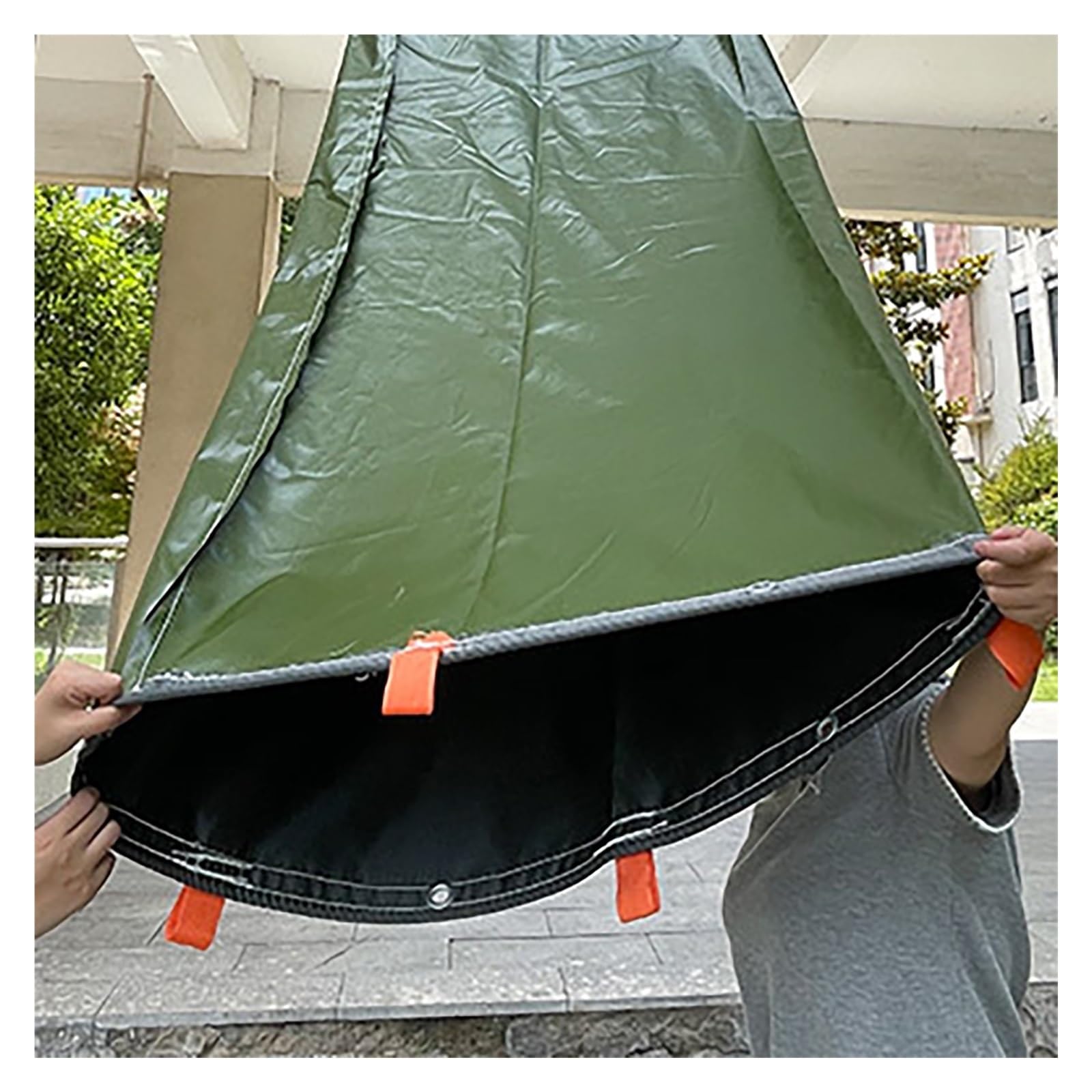 Durable Foldable Cargo Handling Slides - Cylindrical Canvas Unloading Chute for Easy Storage and Transport(6x2m)