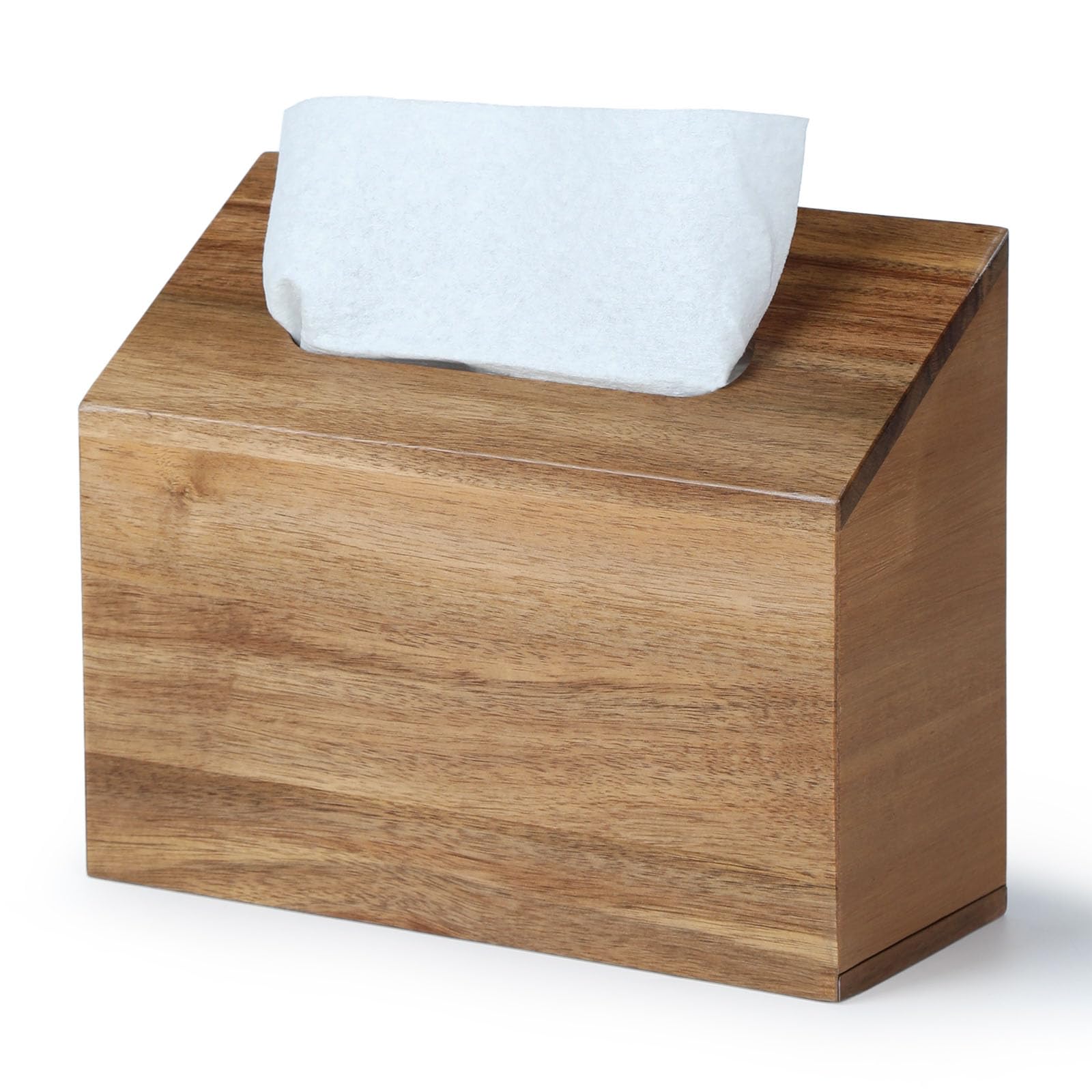 YANGQIHOME Acacia Hand Towel Box Cover Compatible with Kleenex Disposable Paper Hand Towels Wall Mounted Paper Towel Holders