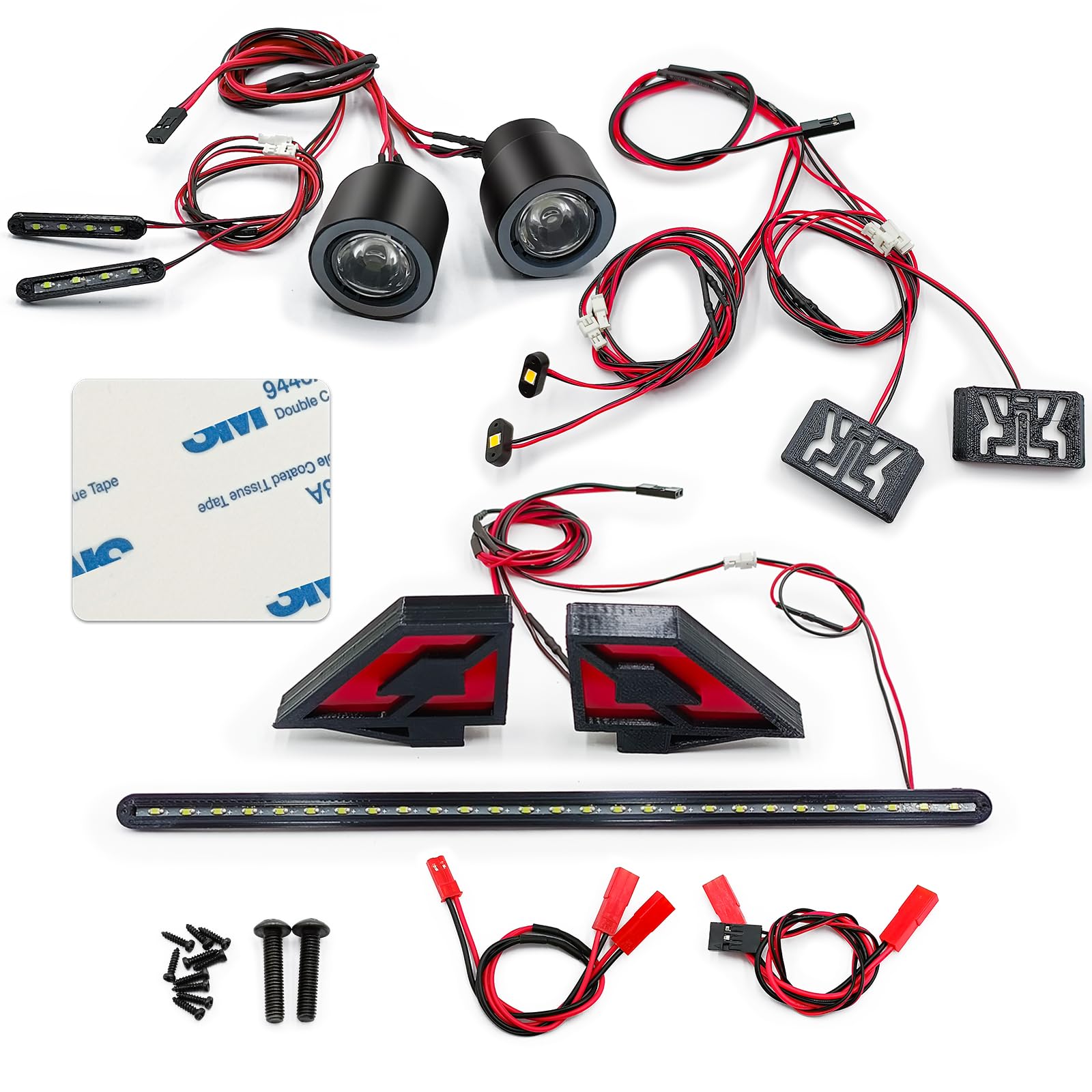 WEFEINO RC LED Light Kit Headlight Taillights Side Light for 1/7 Felony 6S RC Car Upgrades Accessories