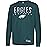 Ultra Game NFL Official Adults Super Soft Game Day Long Sleeve T-Shirt - Unisex, Philadelphia Eagles, Team Color, Small