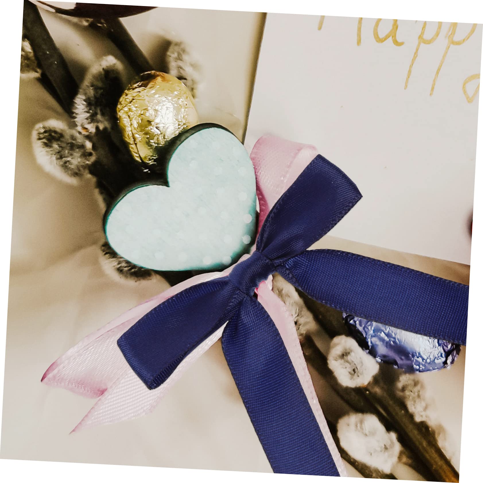EXCEART 400piezas Cinta De Lazo Decorativo De Satén para Manualidades y Fiestas Marino para Envolver y Decoraciones De Eventos