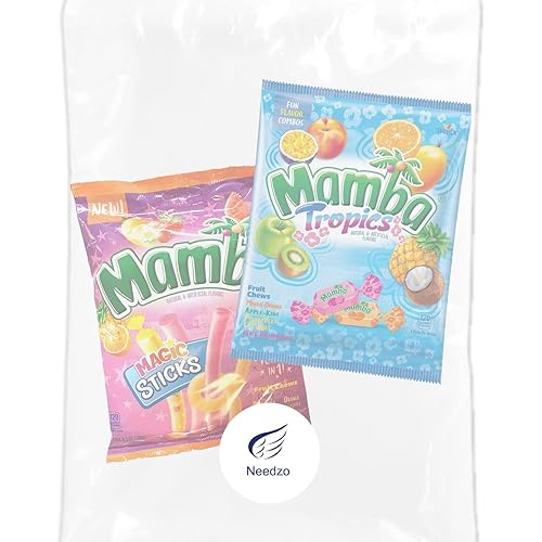 Miniatura 6 de Needzo Ultimate Mamba - Juego de regalo de dulces masticables surtidos con sabor a frutas, dulces masticables envueltos individualmente, surtido de
