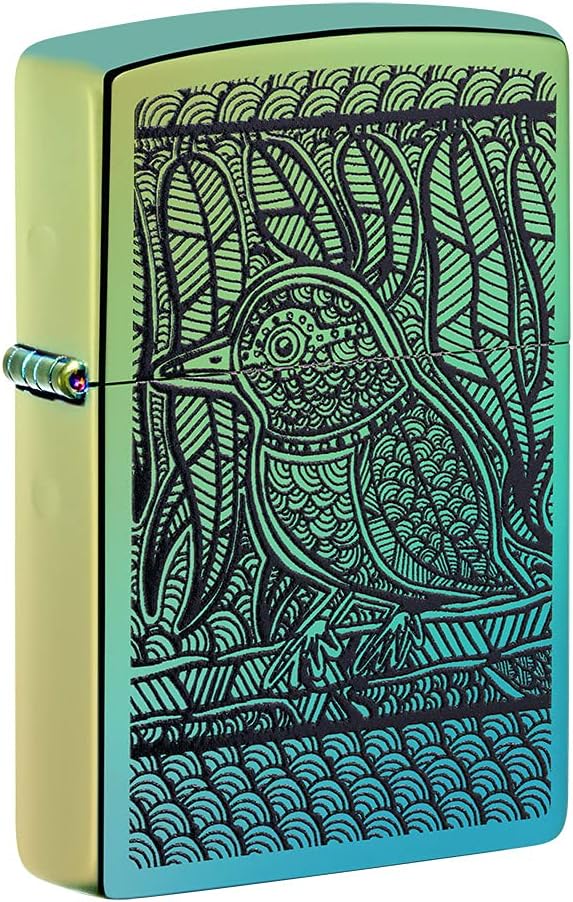 Windproof Lighter | Metal Long Lasting Zippo Lighter | Best with Zippo Lighter Fluid | Refillable Lighter | Perfect for Cigarettes Cigars Candles |Pocket Lighter Fire Starter | Skull Design