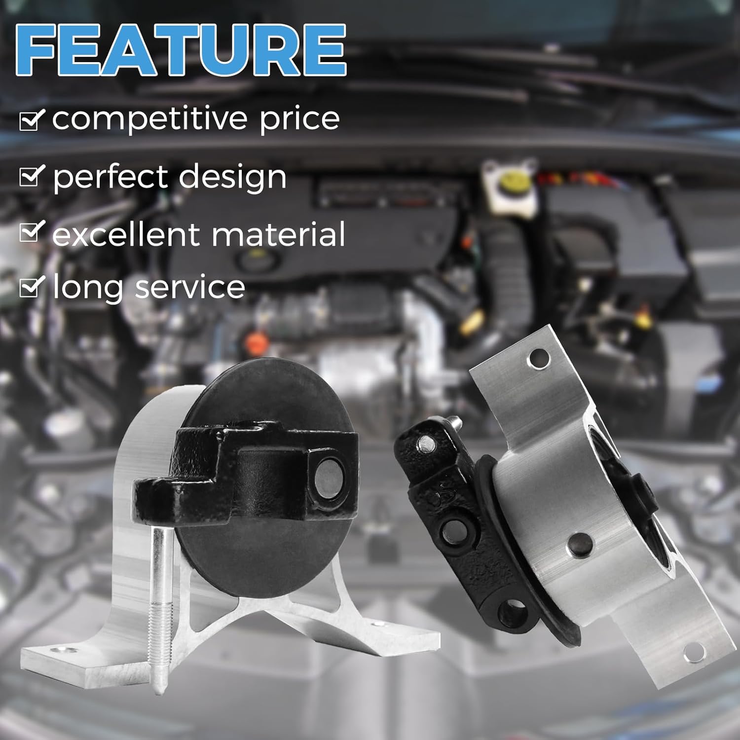 RP Remarkable Power, Fit for 2002 2003 2004 2005 2006 Altima 2.5L Front Right Motor Engine Mount A7342