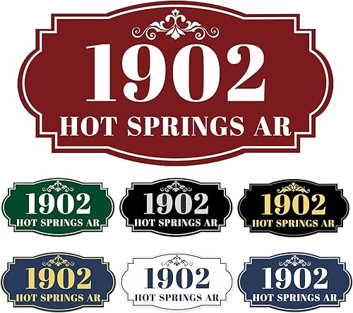 Placa de dirección acrílica personalizada, letreros de números para placa de pared de casa, letrero de dirección de nombre de calle, números de casa