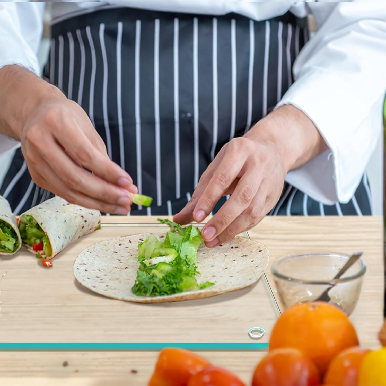 Zeller 26212 Lot De 2 Planches à Découper En Verre Pour Plaque Vitrocéramique 52 X 30 Cm