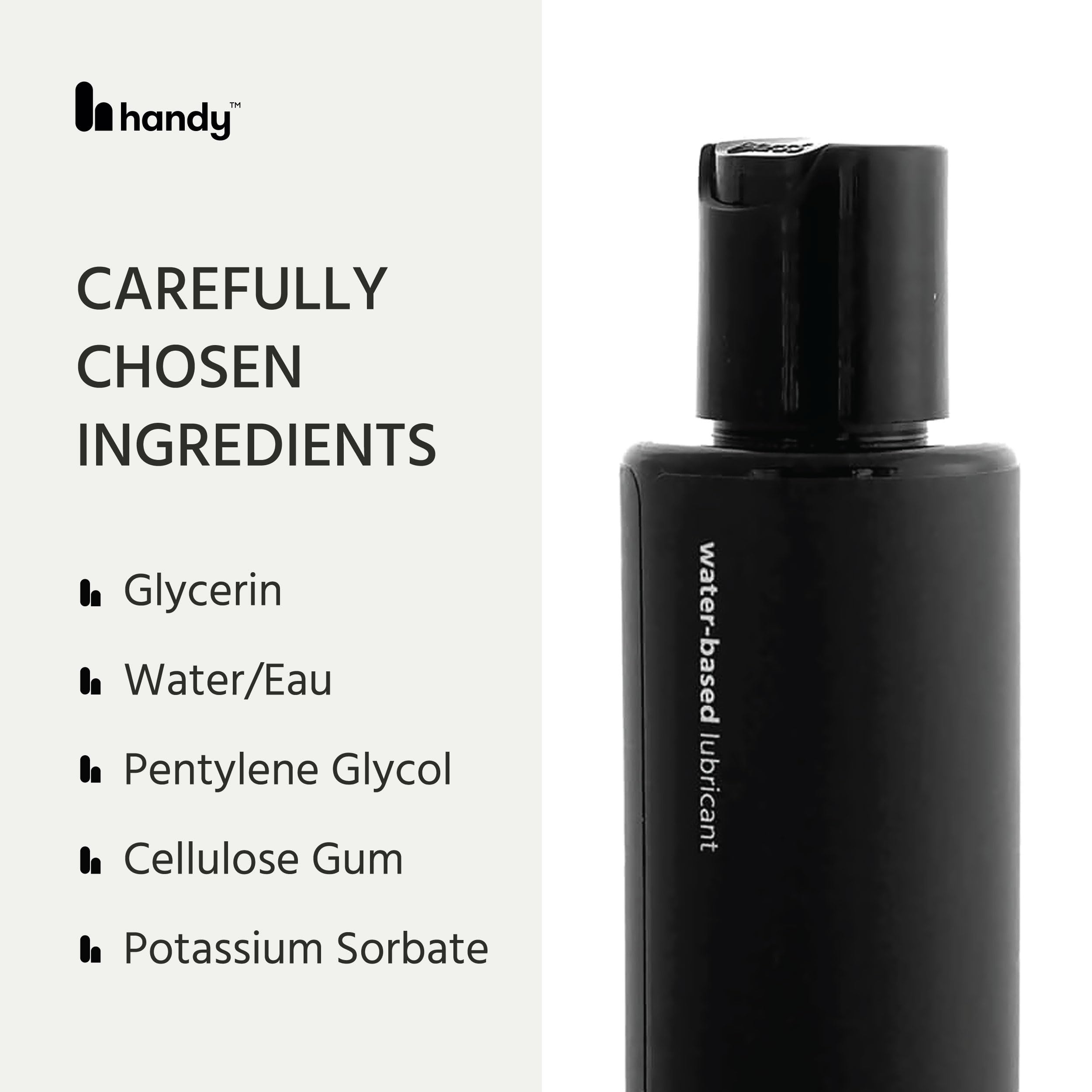 Amazon.com: The HANDY Water Based Lubricant for Men, Women, and Couples -  3.0 fl Oz / 89 mL - Sensual Accessory : Health & Household