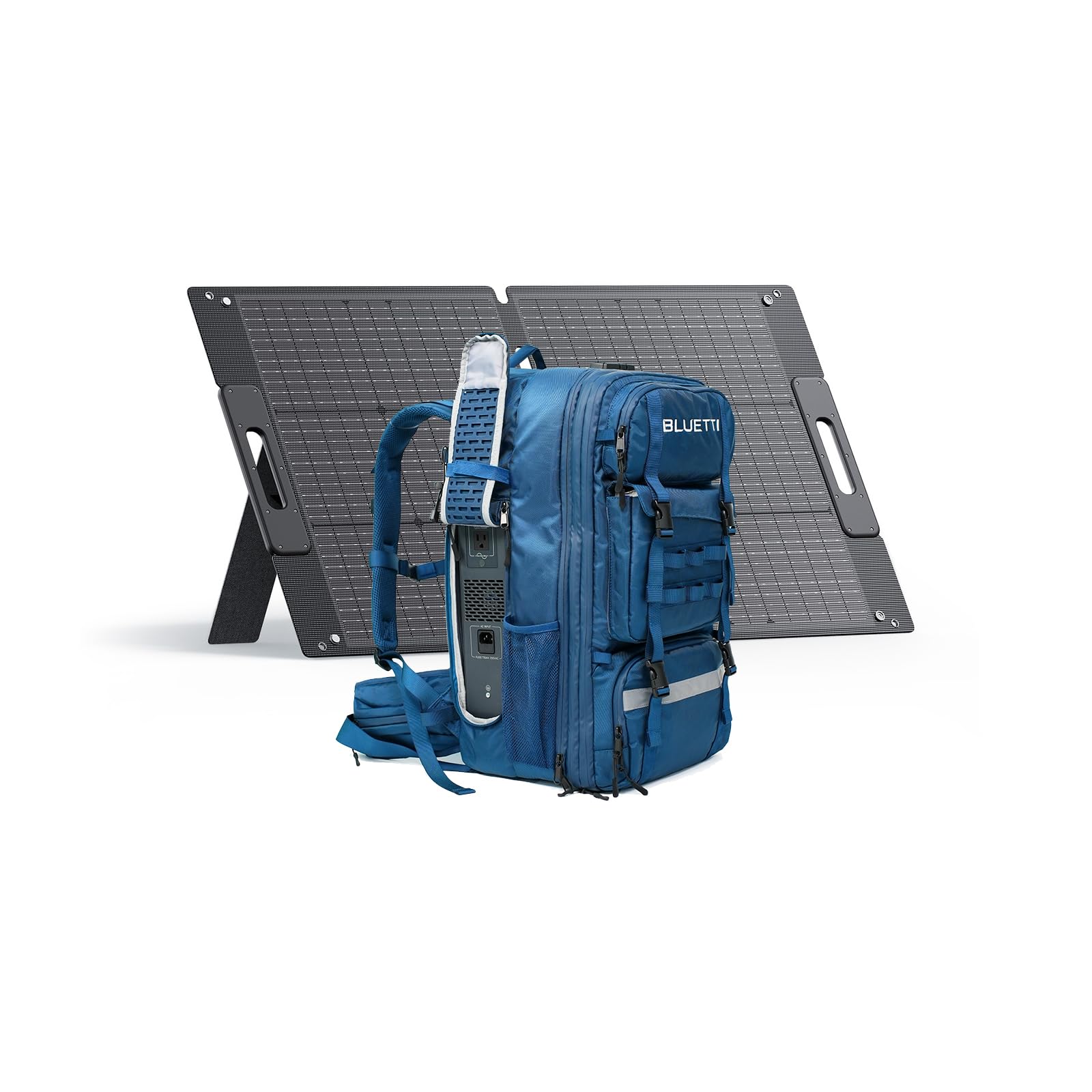 BLUETTI Solar Generator Handsfree 2 Backpack with 100W Solar Panel Included (Ships Separately), 512Wh 700W LFP Portable Power Station w/a 60L Backpack, All in One Solar System for Hiking, Photography