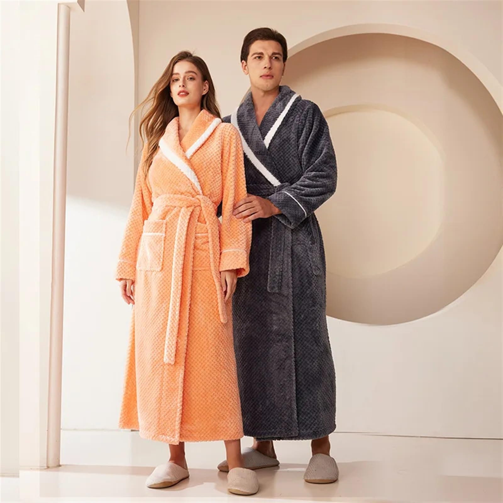 Accappatoi invernali da donna Abiti kimono più pile
