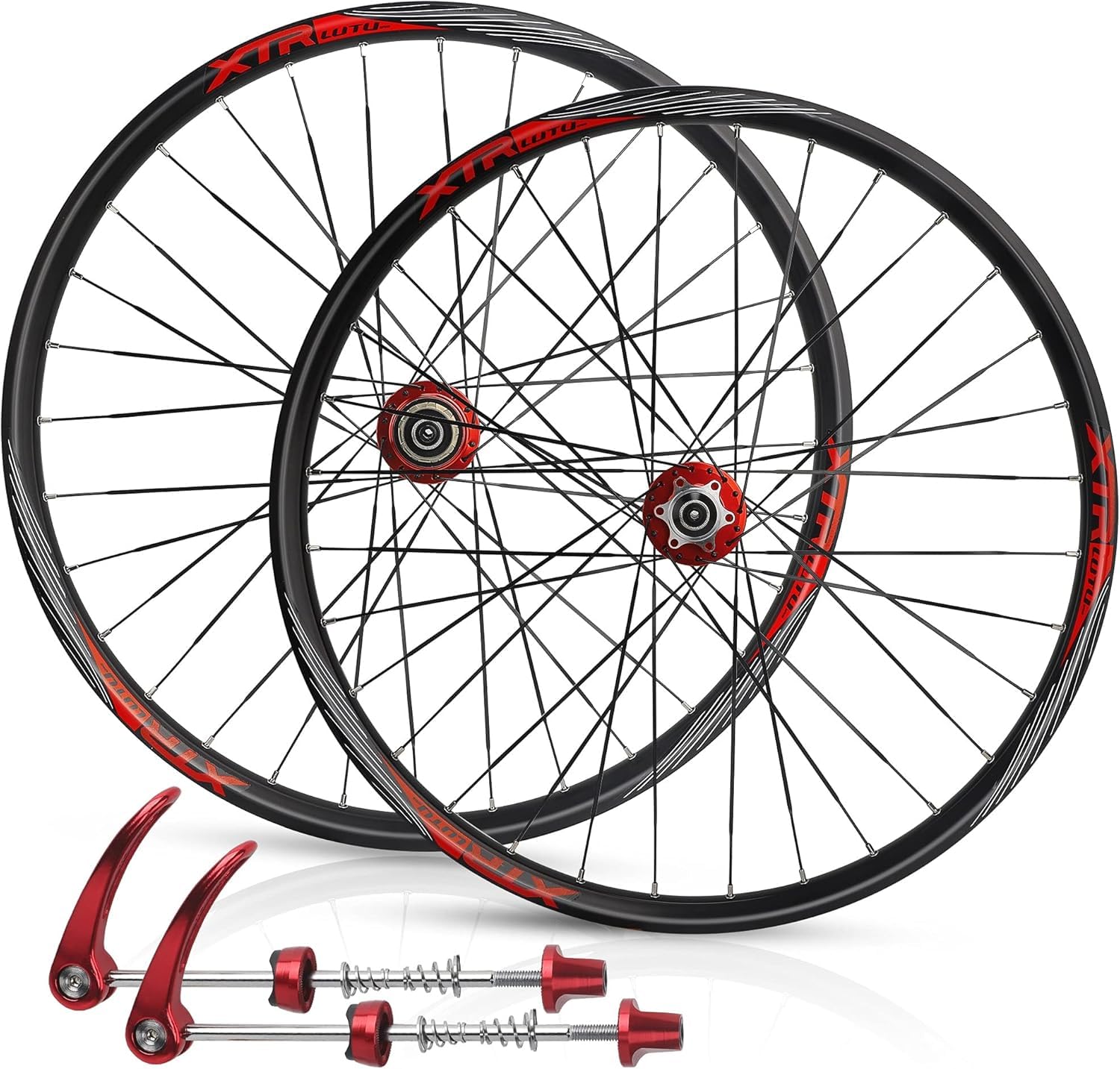 Conjunto De Llantas para Bicicleta De Montaña 26 27.5 29 Pulgadas Juego De Ruedas MTB Frenos De Disco Bicicleta Rueda Delantera Trasera Cassette De 7 8 9 10 11 12 Velocidades QR