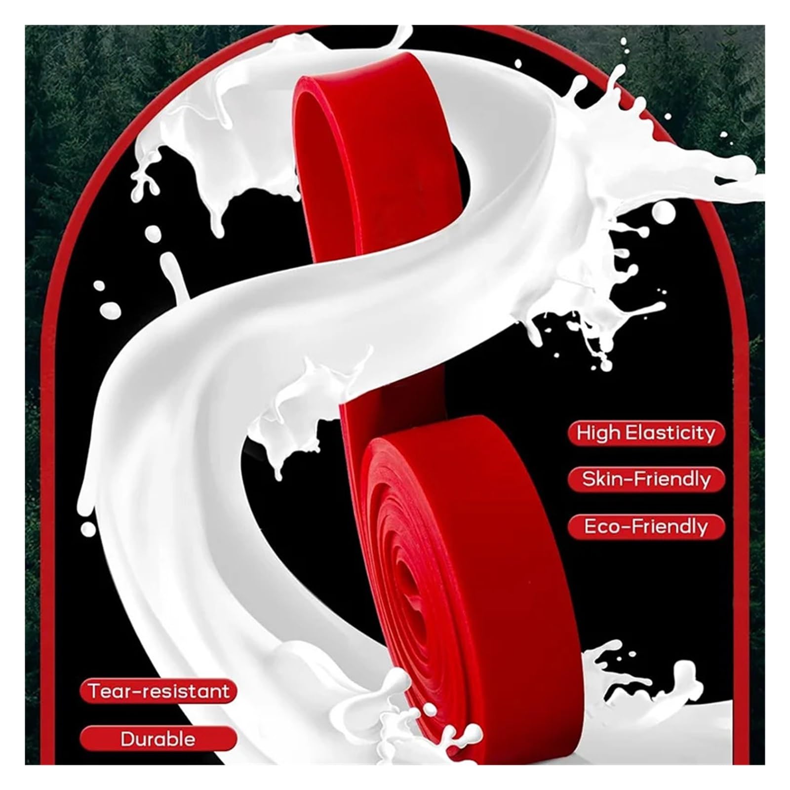 FitnessbäNder 1-teiliges Yoga-Widerstandsband mit verschiedenen Ebenen, elastisches Fitness-Stretching-Band, for Heben der Hüfte, tiefes Hocken, Körperformung für Beintraining