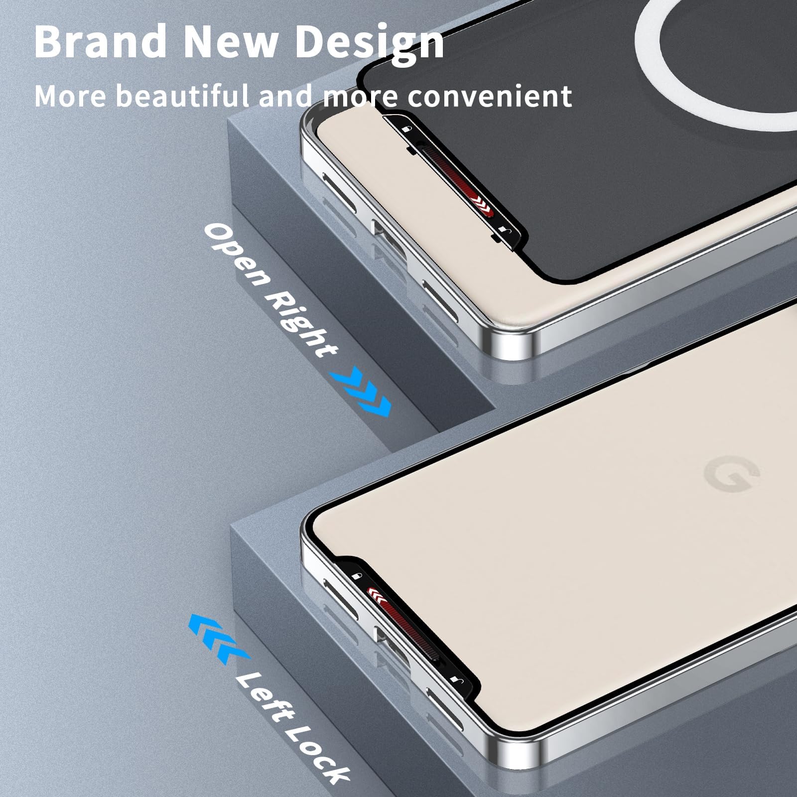 Etui do Google Pixel 9/9 Pro/9 Pro XL, kompatybilne z MagSafe, ultracienkie, lekkie, galwanizowane aluminium, metalowe, półprzezroczyste, matowe etui na tył PC, 9Pro, złote