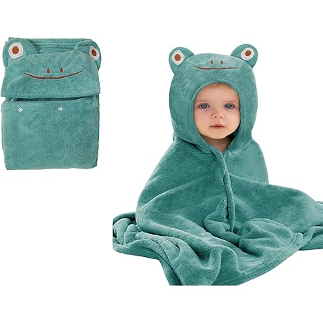Hooded Baby Towel - Super Absorbent Toddler Bath Towel