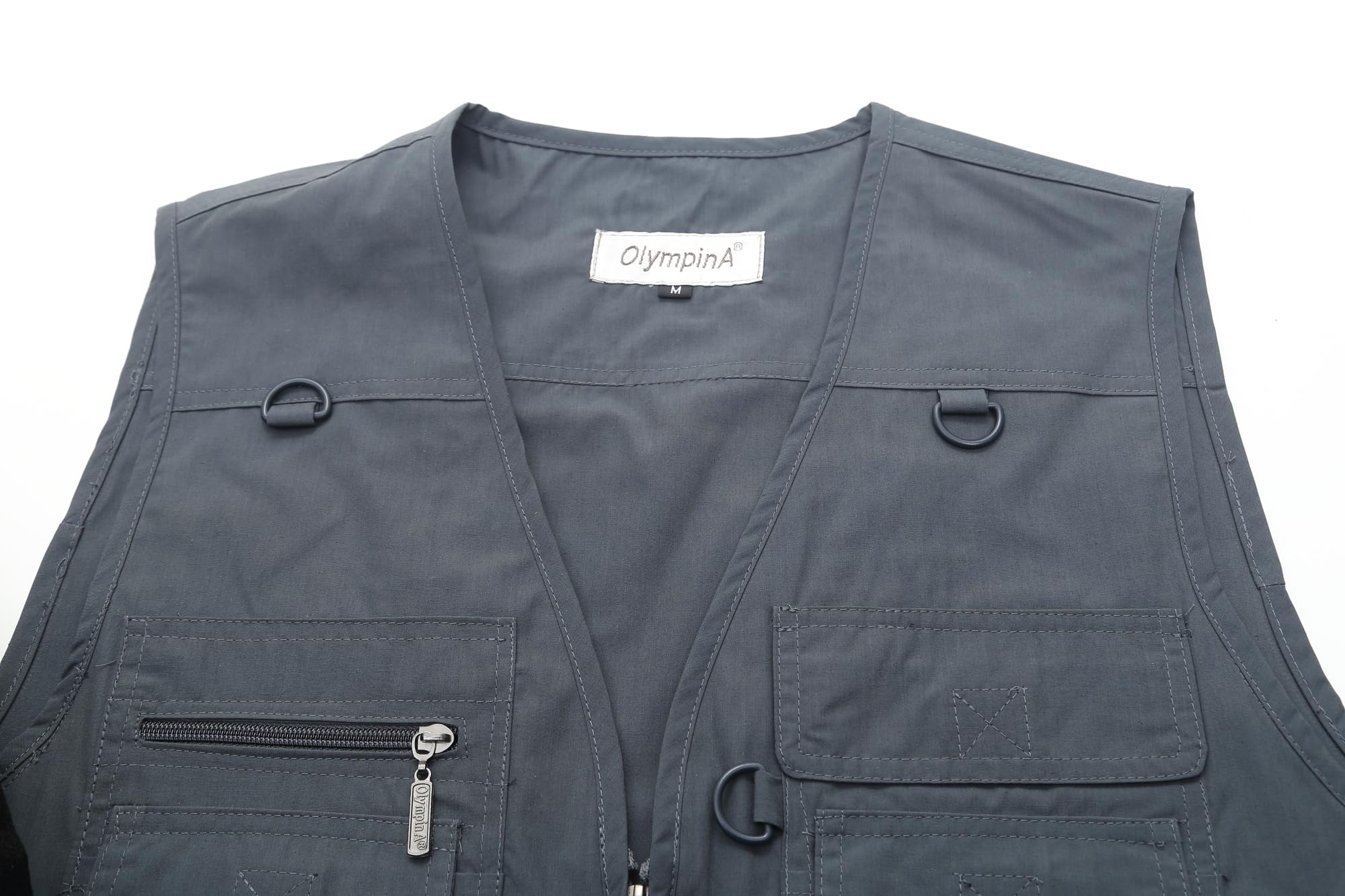 Luckyone Gilet estivo da uomo per cani con molte tasche, gilet multifunzione per caccia, pesca, campeggio, senza maniche, per fotografia, escursionismo
