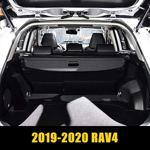 Miniatura 2 de Autoxrun Cubierta de carga de repuesto para Toyota RAV4 2019, 2020, 2021, 2022, cubierta trasera para maletero retráctil, escudo de seguridad de