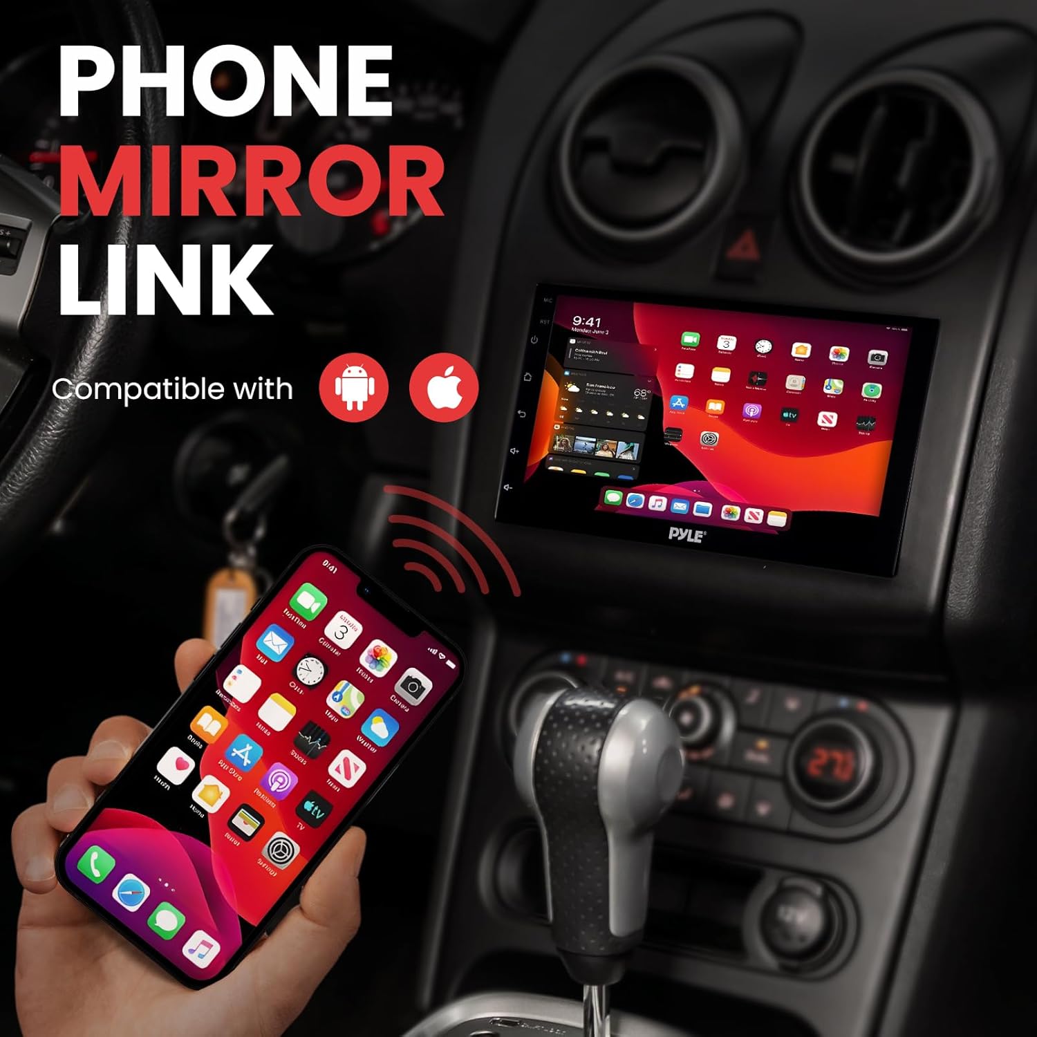 Phone Mirror Link feature on Pyle Car Stereo