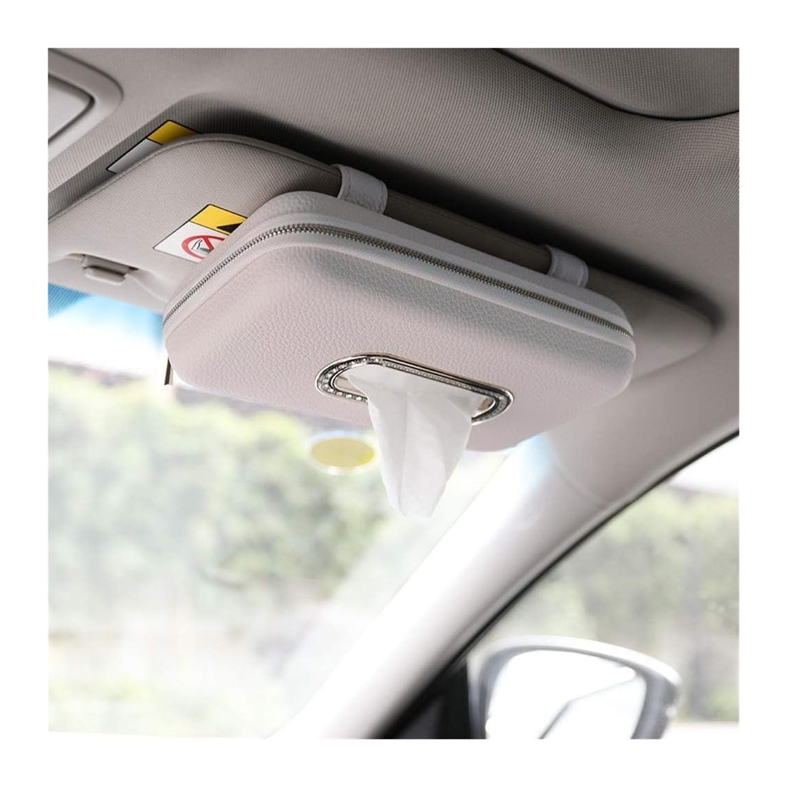 Car Visor Tissue Box Holder Car Tissue Holder, Sun Visor Napkin, Leather Backseat Case(Color 5)
