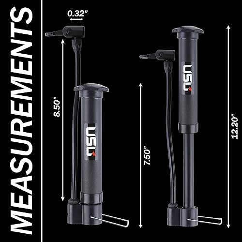 Miniatura 7 de USU Metal Ball Pump - 1-Pump 5-Needles 2-Attachments - Inflate Basketball Football Soccer Ball Volleyball