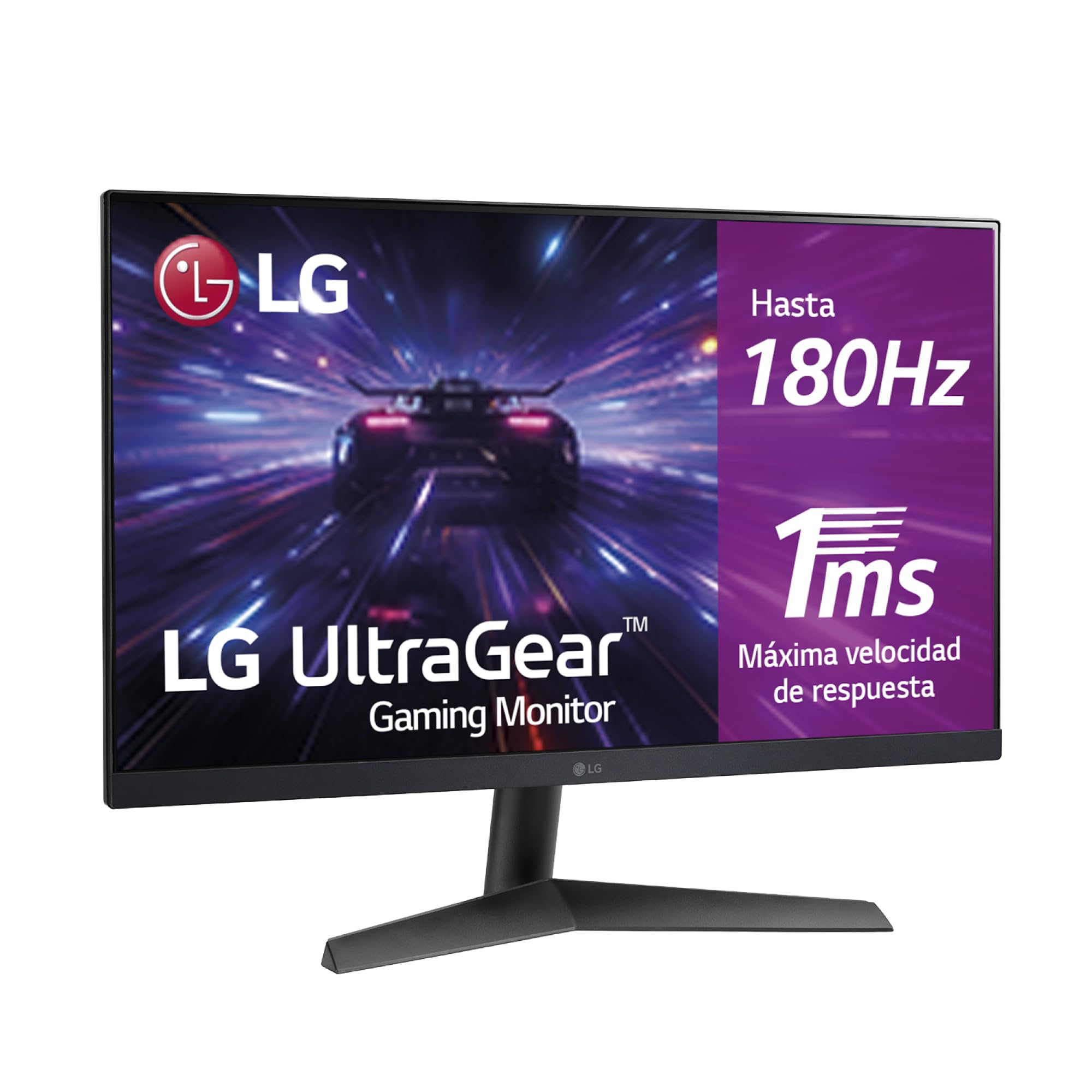 LG 27GS60F-​B - Monitor Gaming Ultragear, 27", IPS, 1920x1080, 16:​9, 180 Hz, 1 ms/​AMD FreeSync/​NVIDIA G-​Sync Compatible, No Curvo, No Pivotable, Negro