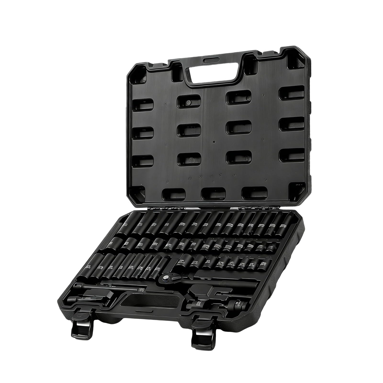 Rgybao 50Pc Multiple Size Pneumatic Sockets Set Suitable With Various Bolt Size For Efficient Tool Changes In Professional Tasks Stable Sockets